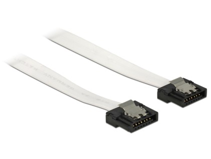 DELOCK 83830 Delock Cable SATA FLEXI 6 Gb/s 10 cm white metal