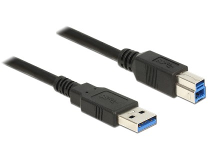 DELOCK  Cable USB 3.0 Type-A male > USB 3.0 Type-B male 1.0 m black