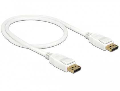 DeLOCK 85507 cavo DisplayPort 0,5 m Bianco