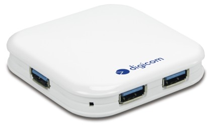 Digicom Hub 4 Porte Usb3.0 Alimentazione Da Rete