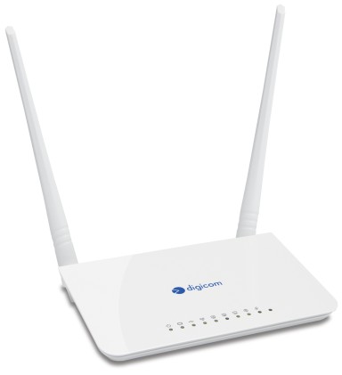 Digicom Router 300N 4 Porte 10/100 Usb2.0 Per Connessione Internet Key 3G/4G Wps Rew4Gw30-T04