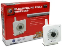 Digicom Ip Camera Hd 1Mpx Wireless Uso Interno Sensore Ir Risoluzione 1280X720 1 Porta Lan 10/100 Slot Per Sd Card