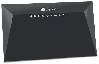 Digicom Router Vdsl/Adsl N300 1Xusb2.0 Funzioni Server/Dnla 4Xlan 10/100 Tasto On/Off Wireless E Wps
