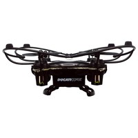Dromocopter Drone Ducaticorse Nero Batteria Li-Po 5Min Di Volo Cavo Usb X Ricarica Set 4Pz Eliche Ricambio