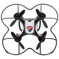 Dromocopter Drone Ducaticorse Nero Batteria Li-Po 5Min Di Volo Cavo Usb X Ricarica Set 4Pz Eliche Ricambio