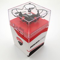 Dromocopter Drone Ducaticorse Nero Batteria Li-Po 5Min Di Volo Cavo Usb X Ricarica Set 4Pz Eliche Ricambio