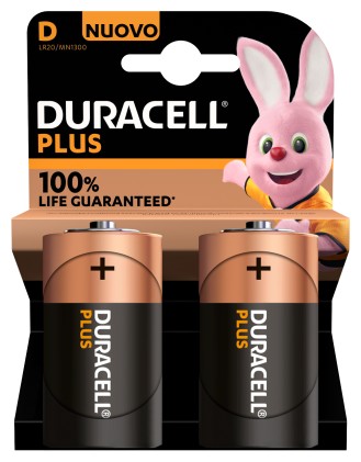 Batterie D Duracell Plus