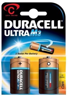 Duracell Ultra M3, C LR14 Batteria monouso Alcalino