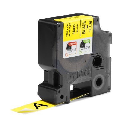 ORIGINALE DYMO Nastro Nero su giallo S0718090 18491