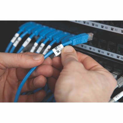 ORIGINALE DYMO Nastro Nero su bianco S0718100 18488