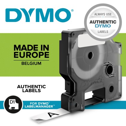 ORIGINALE DYMO Nastro Blu su bianco S0720540 45014 12mm x 7m, Standard-D1-ruolo