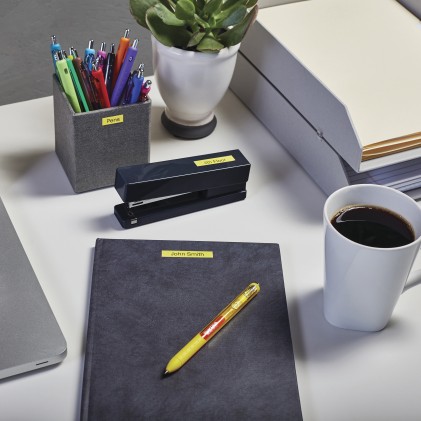 ORIGINALE DYMO Nastro Nero su giallo S0720730 40918 9mm x 7m, nastro standard D1