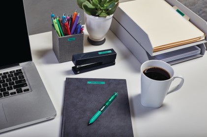 ORIGINALE DYMO Nastro Nero su verde S0720740 40919 9mm x 7m, nastro standard D1