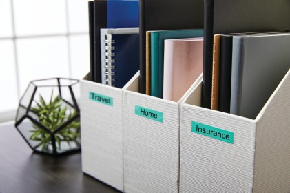 ORIGINALE DYMO Nastro Nero su verde S0720740 40919 9mm x 7m, nastro standard D1