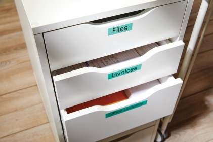 ORIGINALE DYMO Nastro Nero su verde S0720740 40919 9mm x 7m, nastro standard D1