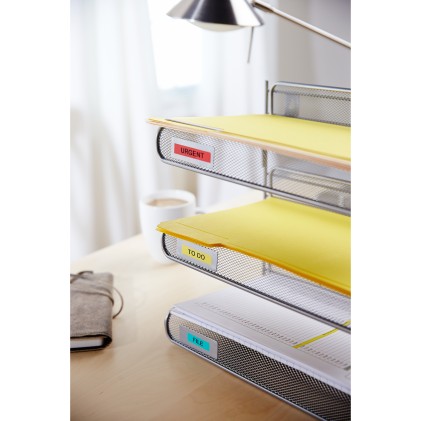 ORIGINALE DYMO Nastro Nero su giallo S0720880 45808 19mm x 7m, Standard-D1-ruolo