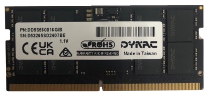 Dynacard Ram 16Gb Ddr5 Sodimm 5600Mhz