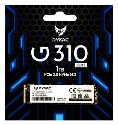 Dynac Ssd Interno Pcie Gen3(M.2 2280) 1Tb