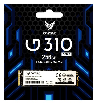Dynac Ssd Interno Pcie Gen3(M.2 2280) 256Gb