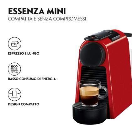 Macchina Caff&egrave; Capsule De Longhi Nespresso Essenza Mini En85.R