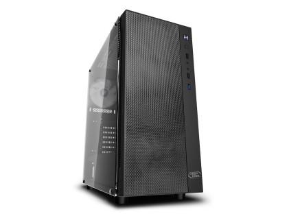 Case DeepCool Mid Tower Matrexx 55 Mesh Gaming ARGB, pannello laterale vetro temperato