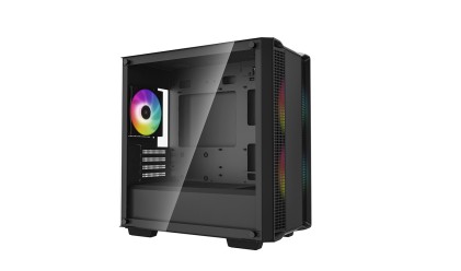 Deepcool Case Micro ATX CC360 nero TG 3xFAN ARGB R-CC360-BKAPM3-G-1