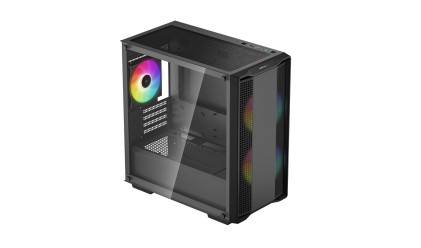 Deepcool Case Micro ATX CC360 nero TG 3xFAN ARGB R-CC360-BKAPM3-G-1