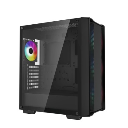 Case DeepCool Mid Tower CC560 ARGB V2 Black, 4 ventole da 120 ARGB