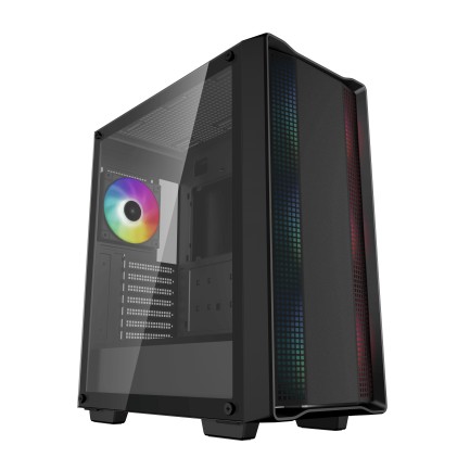 Case DeepCool Mid Tower CC560 ARGB V2 Black, 4 ventole da 120 ARGB