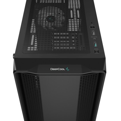 Case DeepCool Mid Tower CC560 ARGB V2 Black, 4 ventole da 120 ARGB