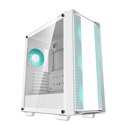 Deepcool Case Mid Tower CC560 V2 Bianco 3+1x120 LED Fan TG