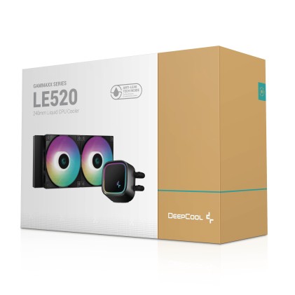 Dissipatore DeepCool LE520 a liquido AIO ARGB con 2 ventole da 12cm NERO