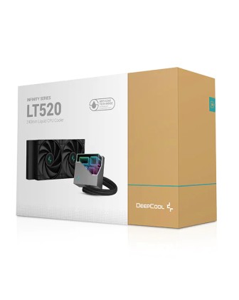 Dissipatore a liquidio Deepcool LT520, 240mm, doppia ventola, specchio multidimensionale
