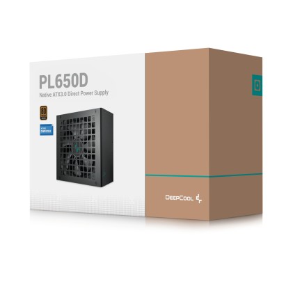 Alimentatore DeepCool 650W Bronze 80 plus ATX 3.0, Connettore 12VHPWR, PL650D