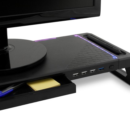 Deep Gaming DG-MOB-06 Supporti a parete per TV Scrivania Nero