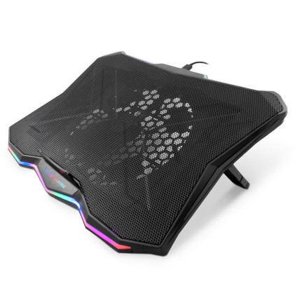 Deep Gaming DG-NCP17-RBW base di raffreddamento per laptop 43,9 cm (17.3") 800 Giri/min Nero