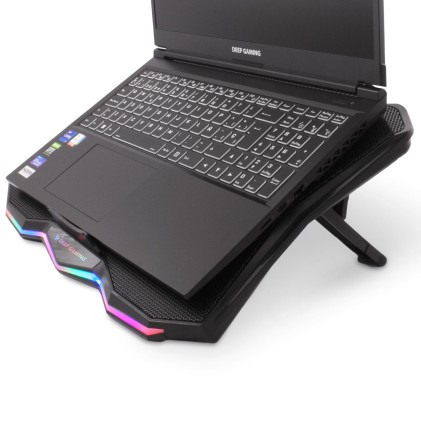 Deep Gaming DG-NCP17-RBW base di raffreddamento per laptop 43,9 cm (17.3") 800 Giri/min Nero