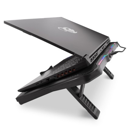 Deep Gaming DG-NCP17-RBW base di raffreddamento per laptop 43,9 cm (17.3") 800 Giri/min Nero