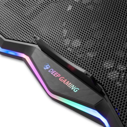 Deep Gaming DG-NCP17-RBW base di raffreddamento per laptop 43,9 cm (17.3") 800 Giri/min Nero