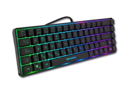 Deep Gaming mini TM065 tastiera USB QWERTY Spagnolo Nero