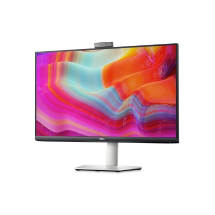 Dell Monitor 27 Led Ips 16:9 Qhd 4Ms 350 Cdm, Pivot, Webcam, Usb-C Dock, Dp/Hdmi, Multimediale, Bianco, S Series, S2722Dz  3 Anni Gar Incl