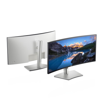 Dell Monitor Curvo 34 Led Ips 3440X1440 8Ms 300 Cdm, Ultrasharp, Usb-C, Dp/Hdmi, Multimediale