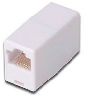 Accoppiatore Ethernet 2 Connettori Rj45 - 8P8C Femmina/Femmina Colore Bianco (Ata88)