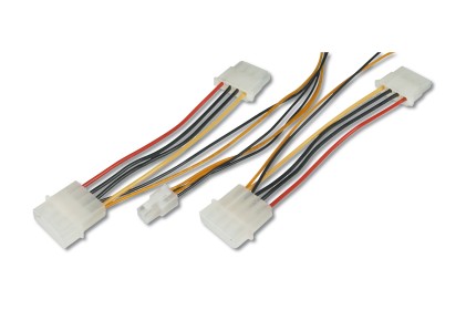 Cavetto Convertitore Interno Da Alimentatore Atx A Atx Pentium 4- Connettori 2 X 5.25 Maschio/Femmina 4 Pin P4 (Ak Atx-P4)