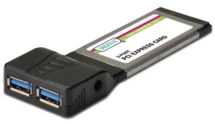 Scheda Express Card con 2 porte USB 3.0