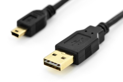 Cavo Usb - Mini Usb Con Spina &#34;A&#34; Reversibile Mt 1