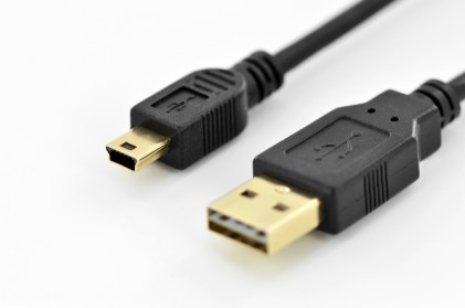 Cavo Usb - Mini Usb Con Spina &#34;A&#34; Reversibile Mt 1