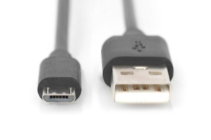 Cavo Di Connessione Usb - Micro Usb &#34;B&#34; - Lunghezza Mt. 1,8 Non Schermato