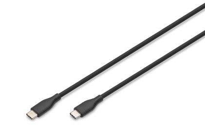 Cavo Ricarica Guaina Silicone Usb-C / Usb-C 0,5M, Usb 2.0, 60W, Nero