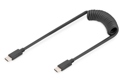 Digitus Cavo A Spirale Usb 2.0 - Da Usb - C A Usb - C Mt 1